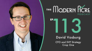 David Vosburg Crop One